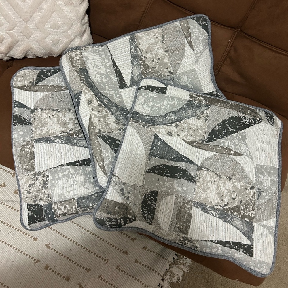 Abstract Patterned Throw Pillows
